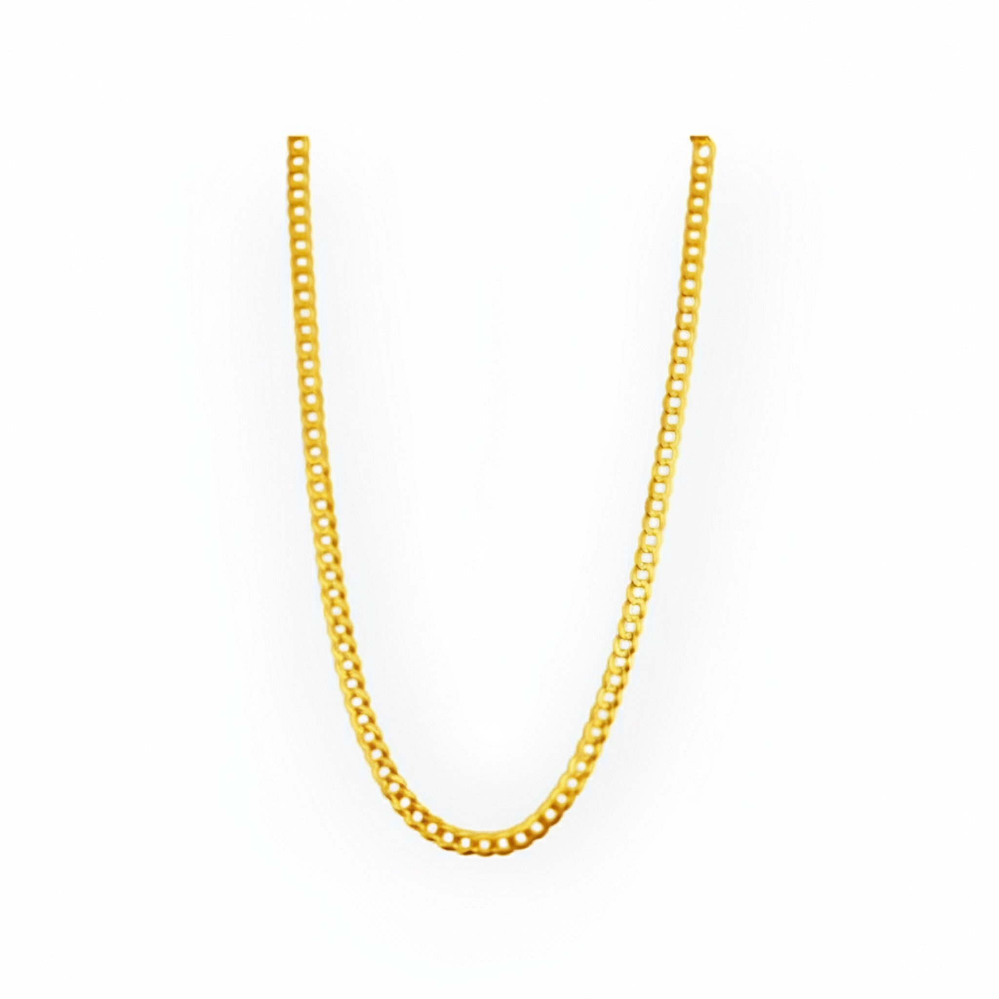 Cadena cubana italiana de 5.7 mm en Oro amarillo 14K con diseño clásico y acabado pulido, TuOro.
