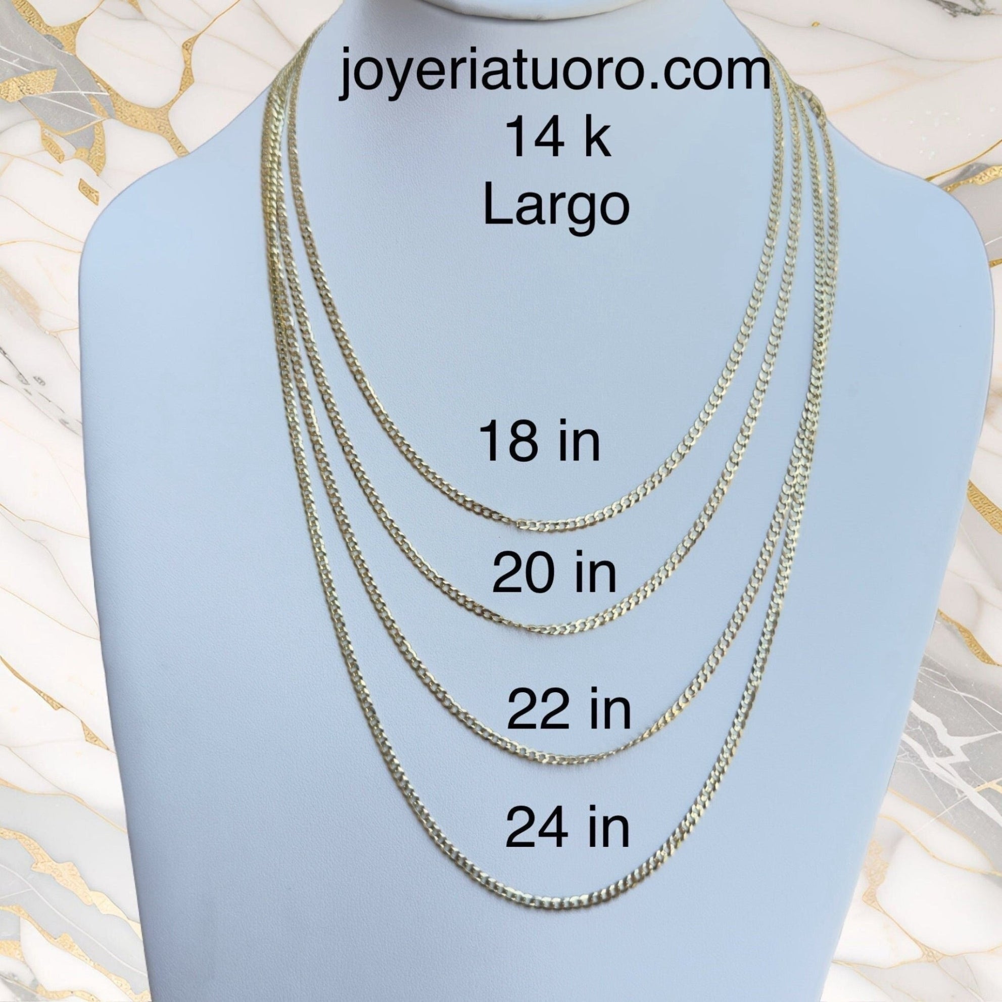 Cadena cubano italiana 3.7 mm - Joyería TuOro