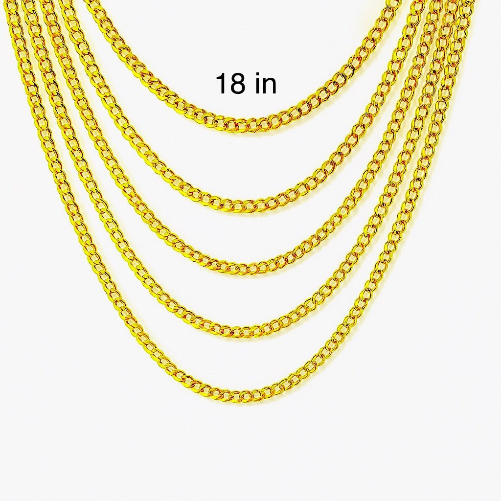 Cadena Cubano Italiana 4.7 mm - Joyería TuOro