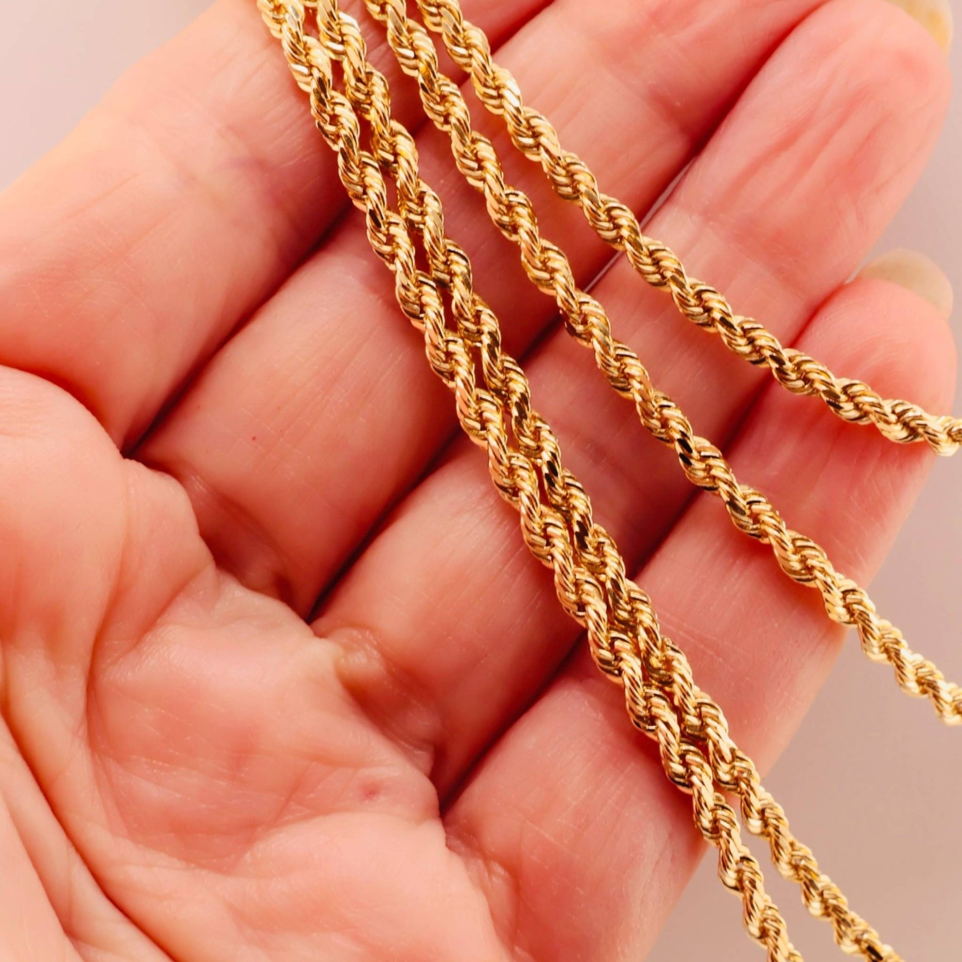 Cadena torzal de oro - Joyería TuOro