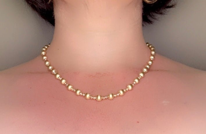 Collar con bolas 6mm - Joyería TuOro
