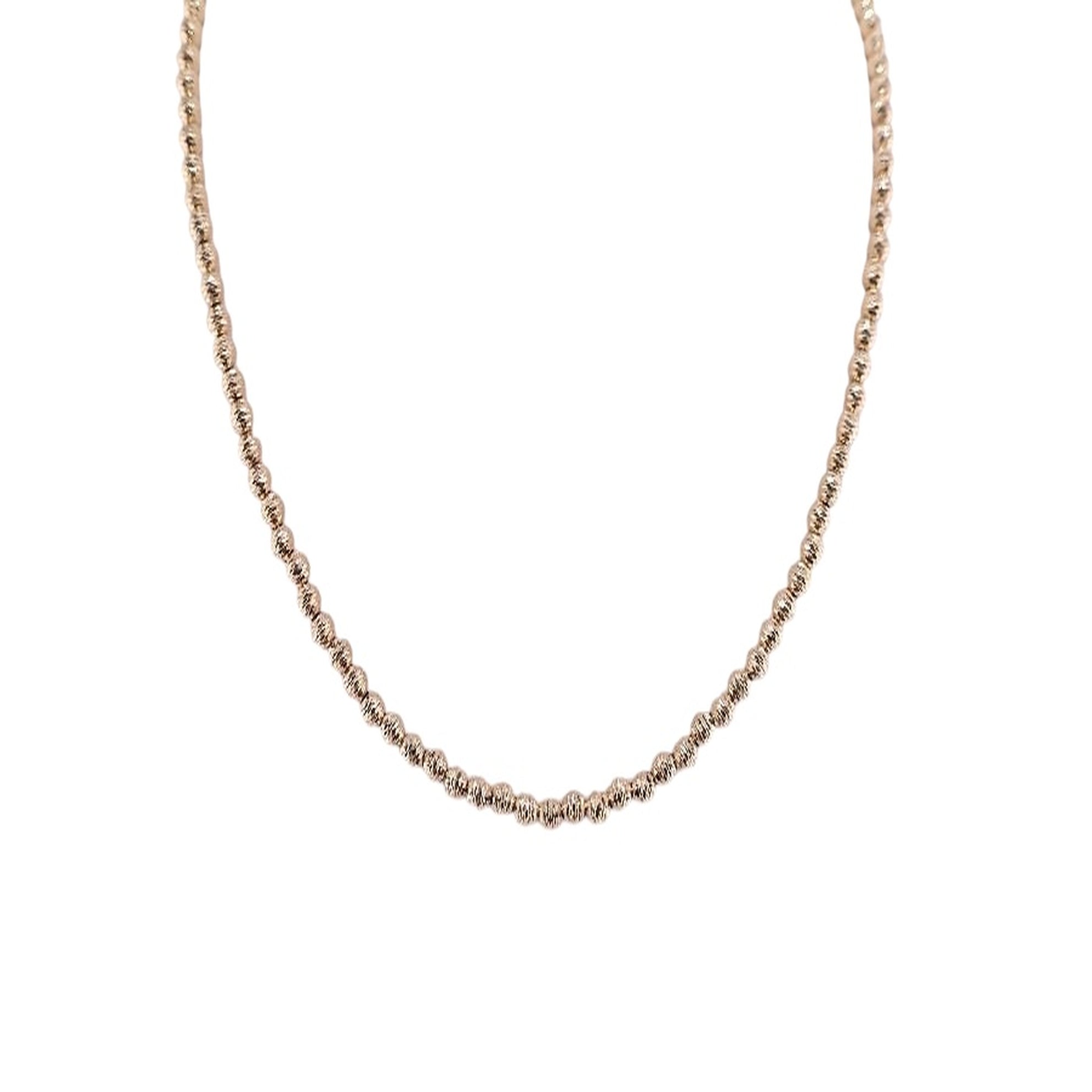 Collar de bolas diamantadas - Joyería TuOro