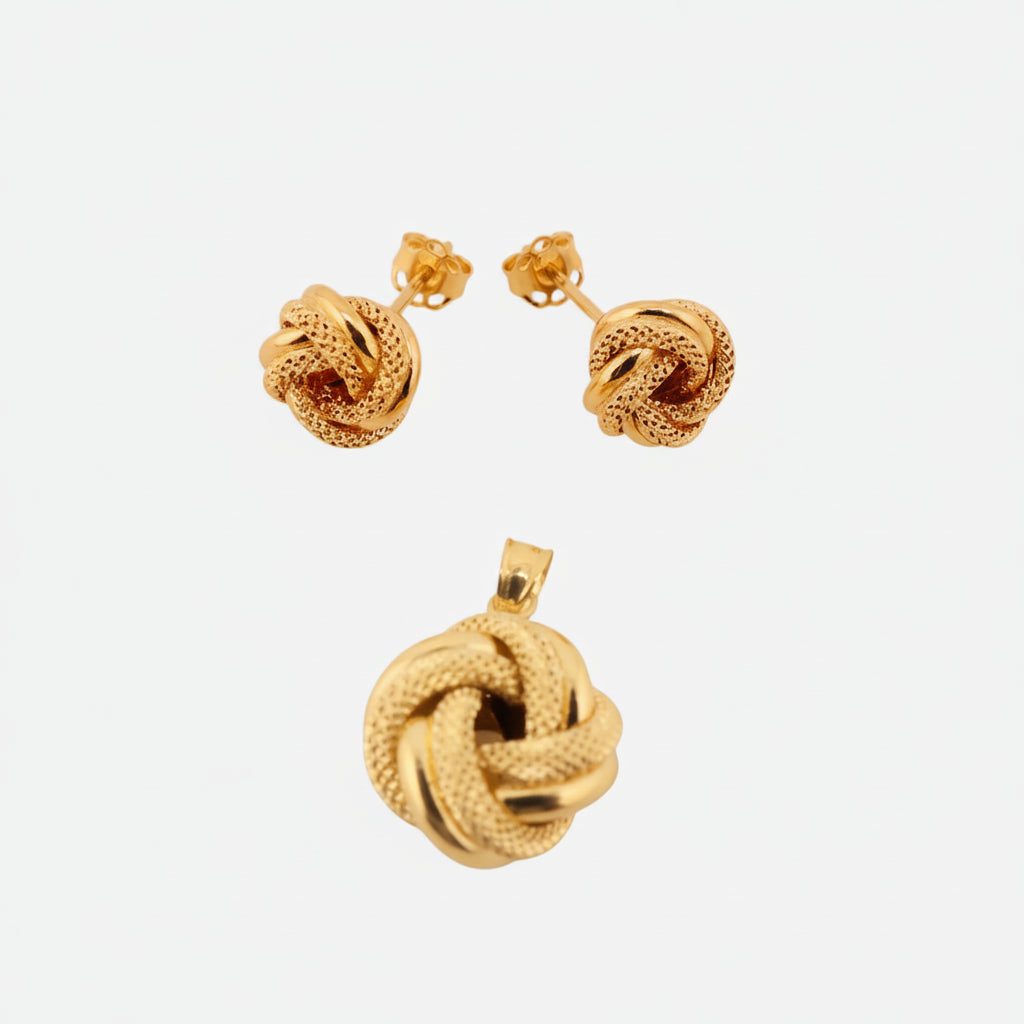 Conjunto nudos del amor - Joyería TuOro