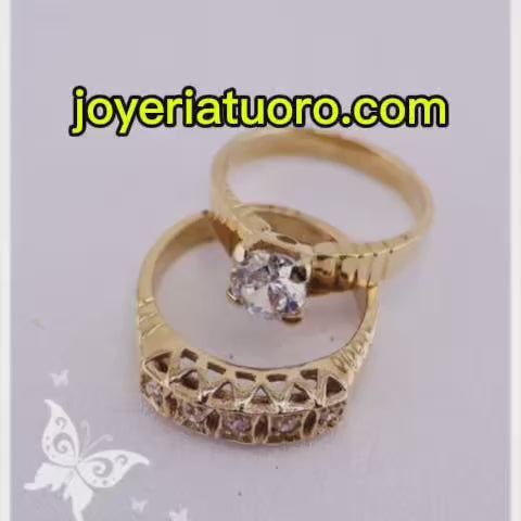 anillos de compromisos calados