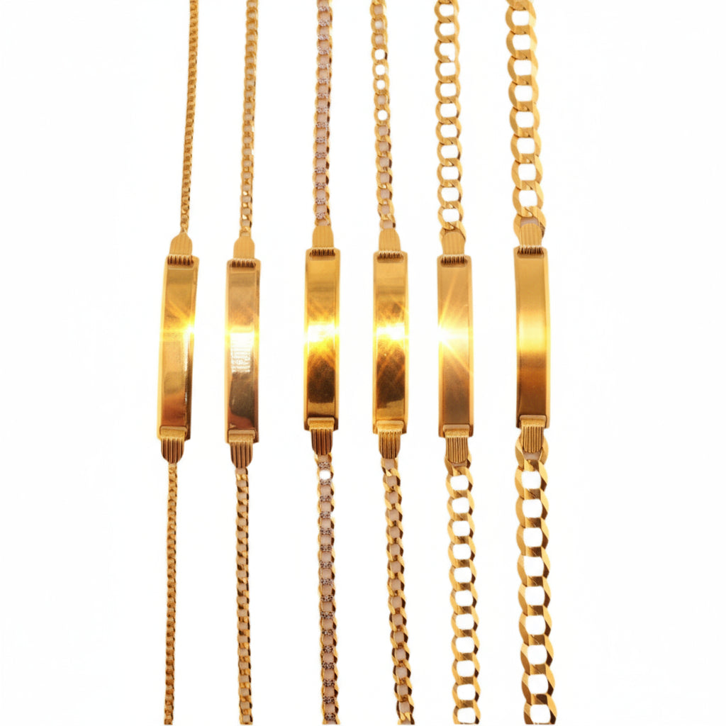 Pulseras de oro para bebes - Joyería TuOro