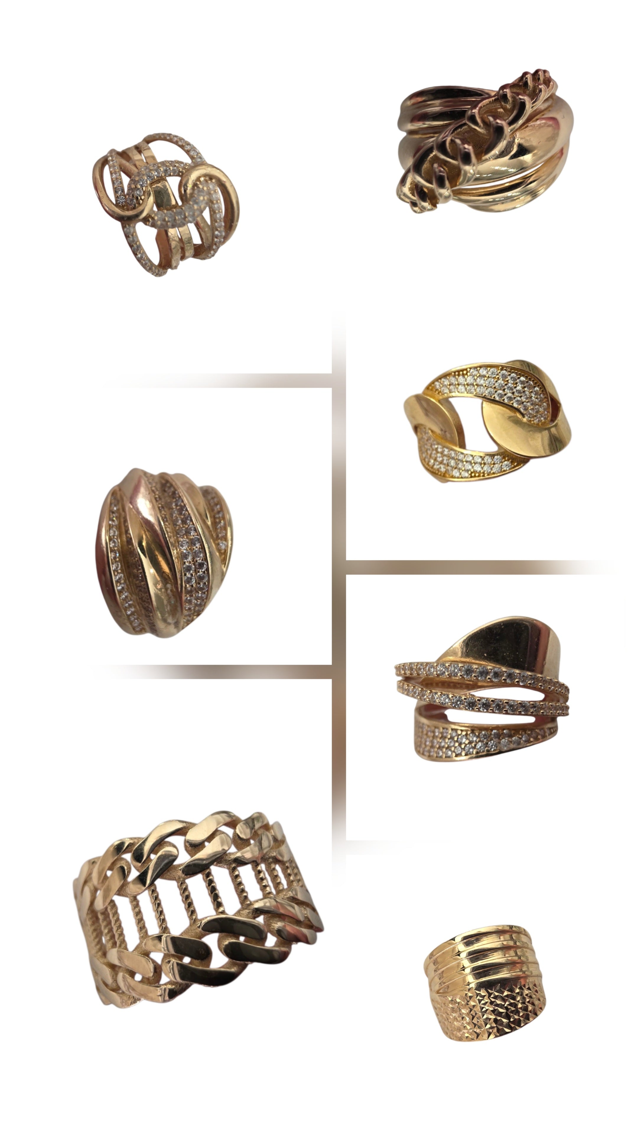 Anillo de coctel en oro