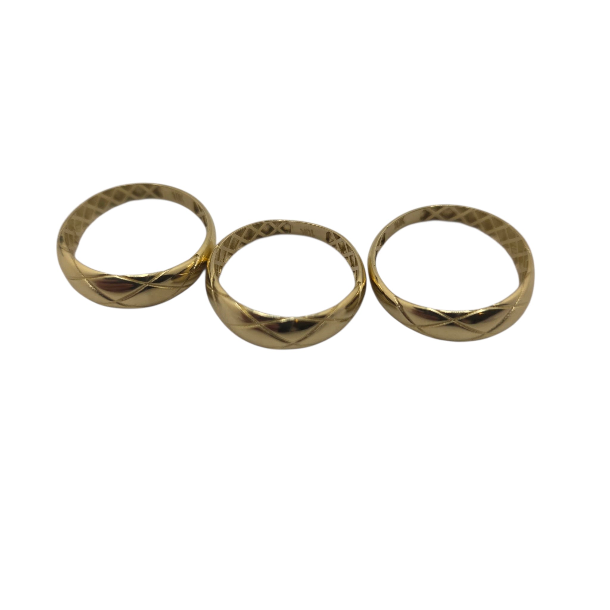 Sortija de mujer casquito sólida en Oro 10K