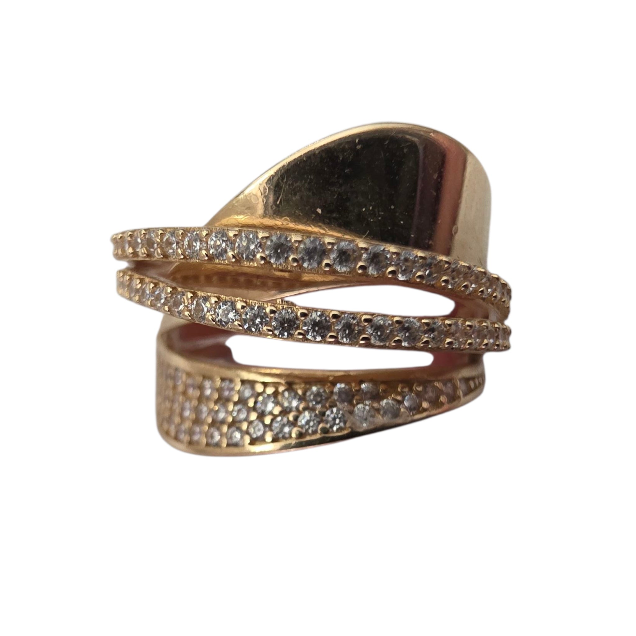 Anillo de coctel en oro