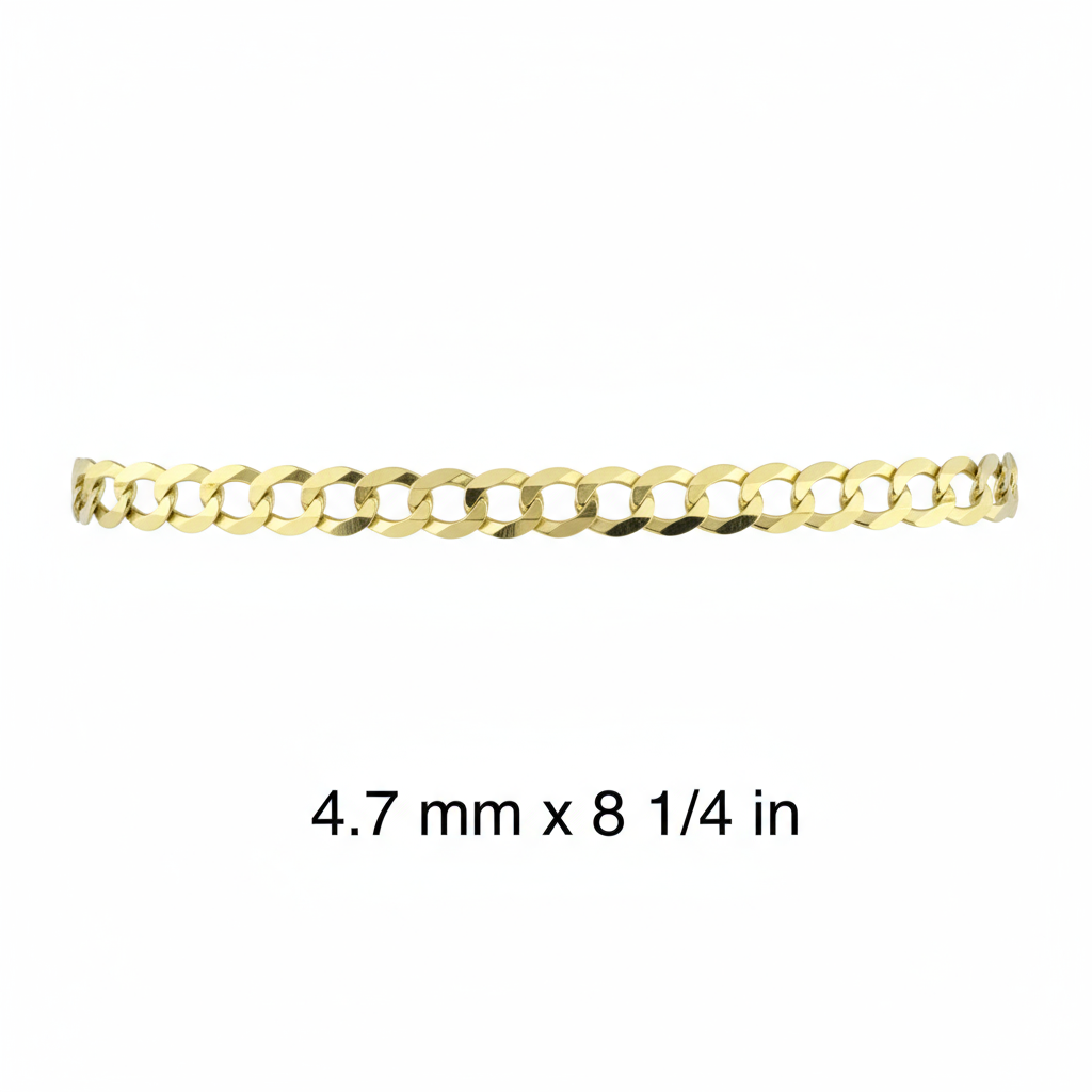 Pulsera Cubana Italiana de Oro 14K