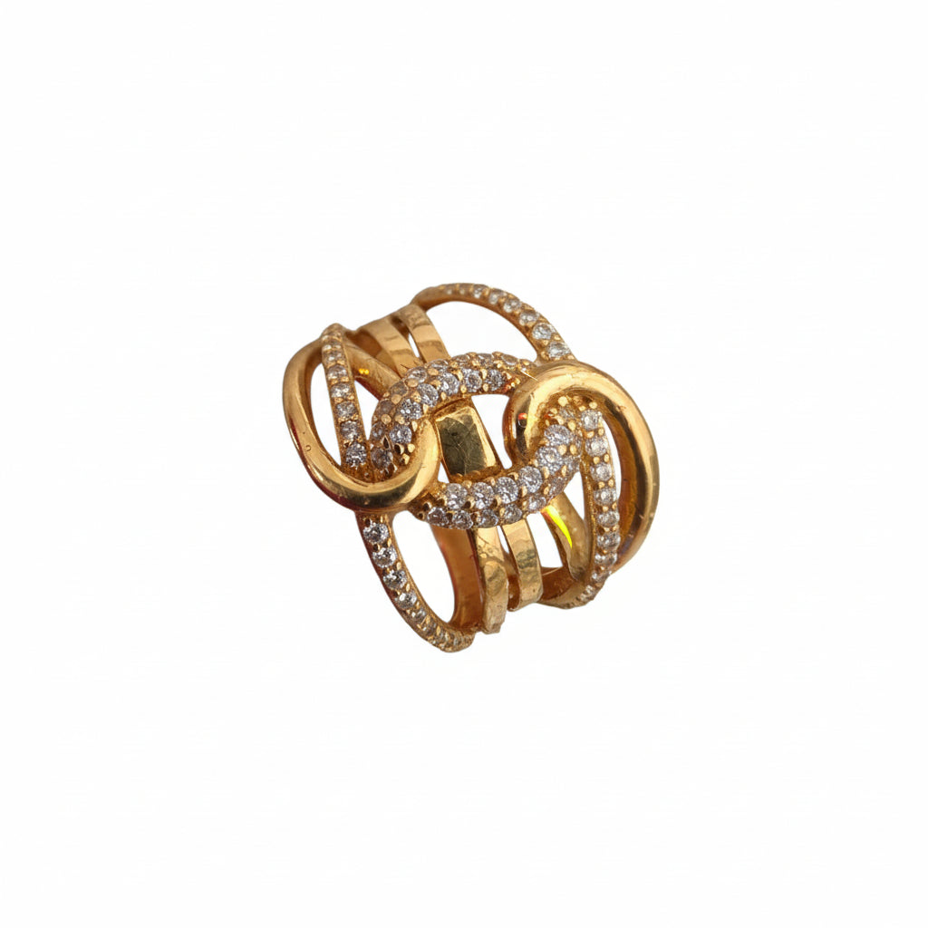 Gold cocktail ring