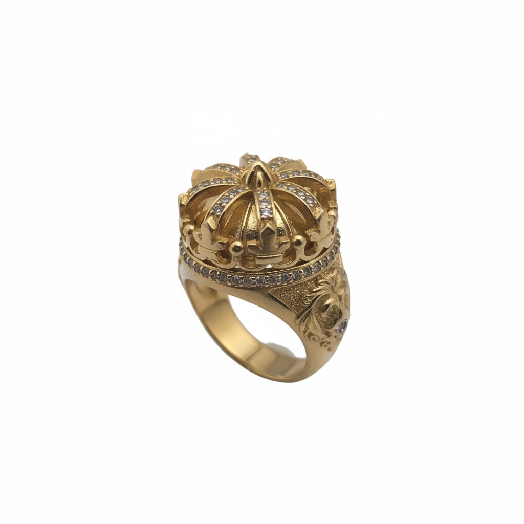 Anillo corona real de Oro 10K
