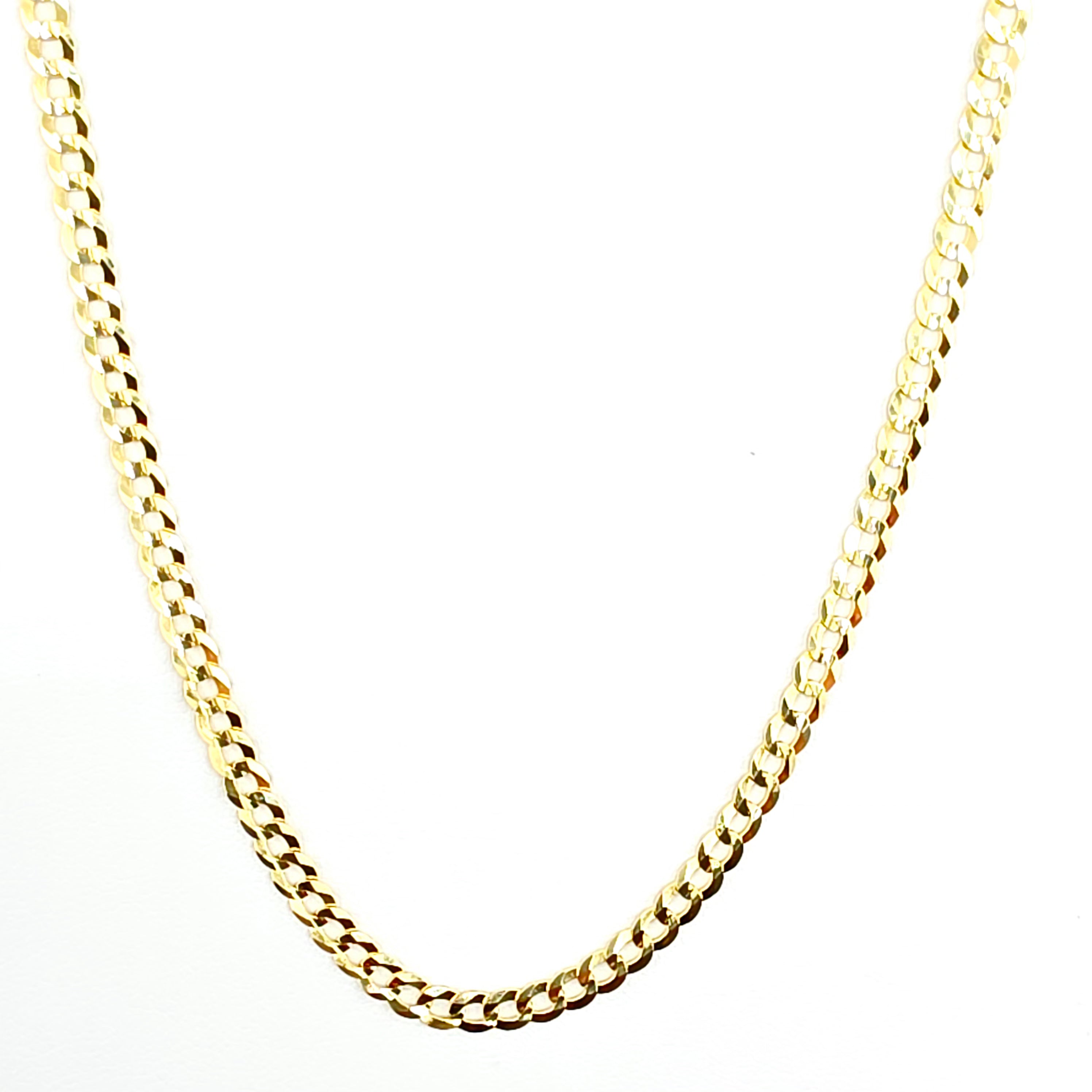 Cadena Cubana Italiana 4.7 mm Oro 14K