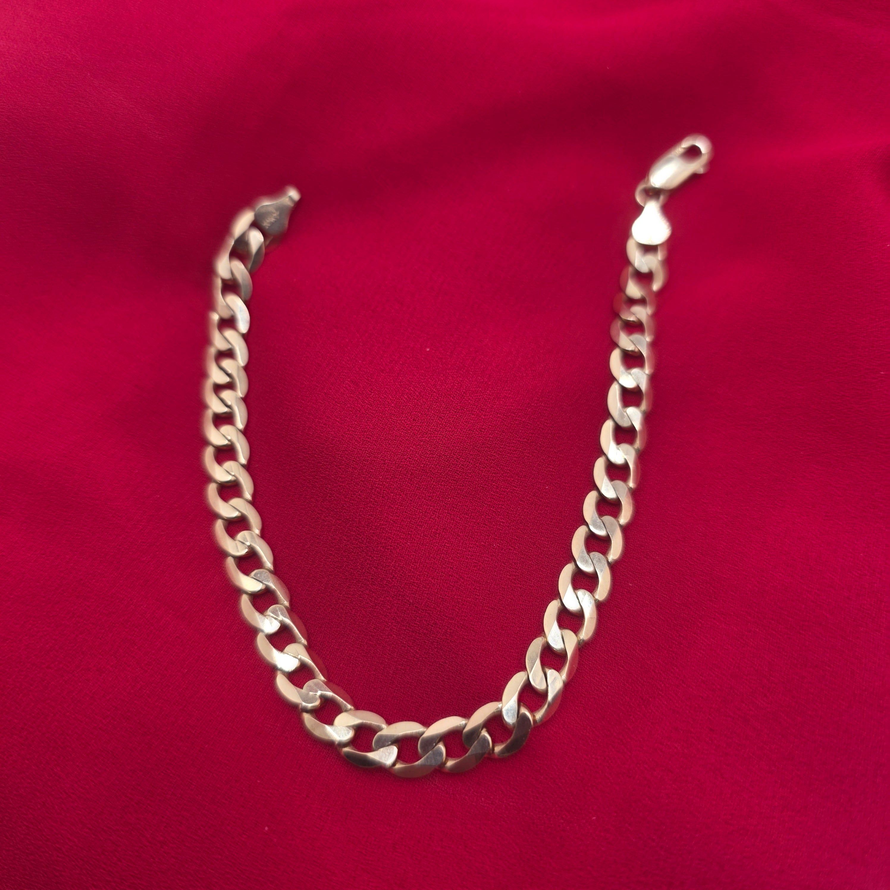 Pulsera Cadena Amoró en Oro 10 K 6.7 mm