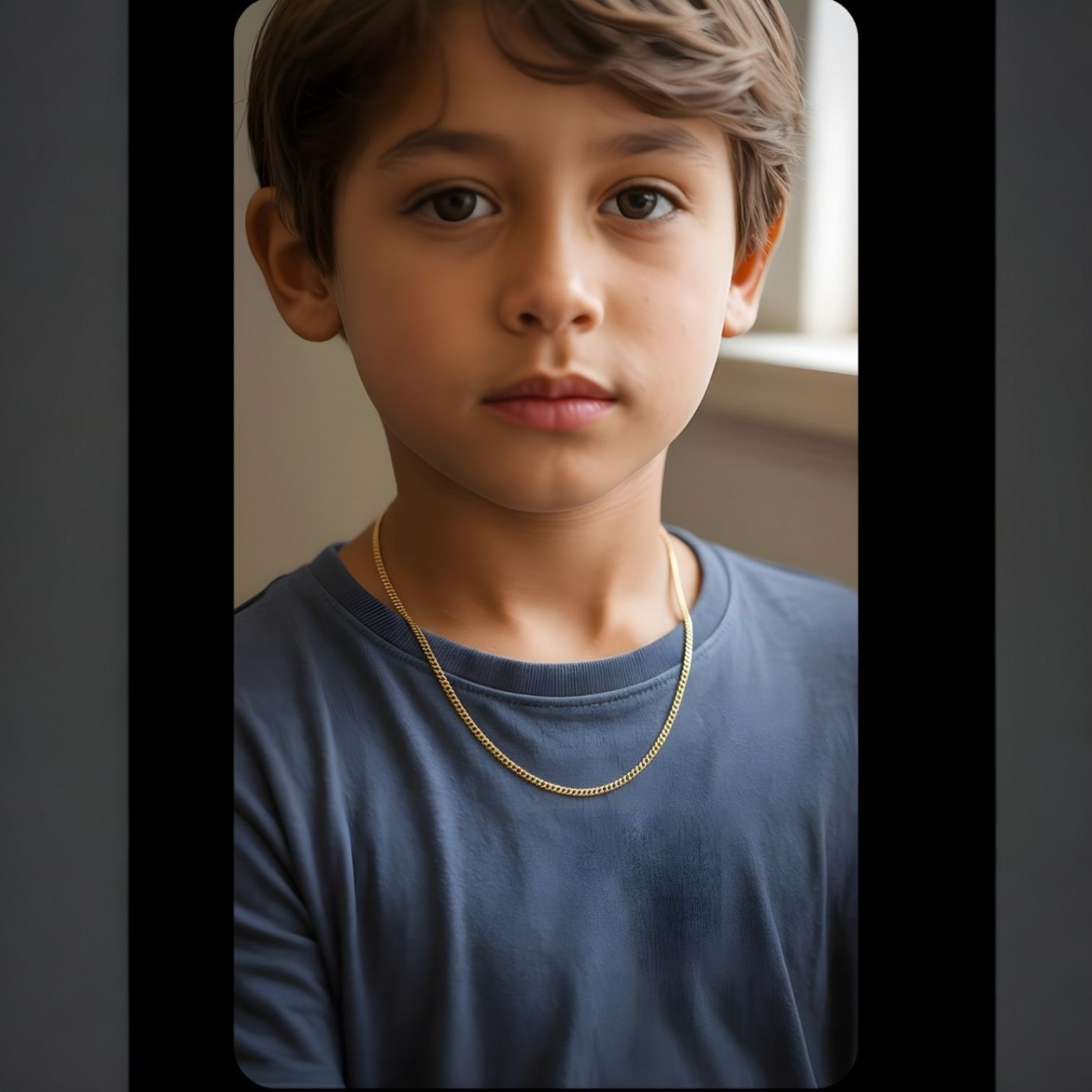 Cadena cubana italiana 3.2 mm oro 14K