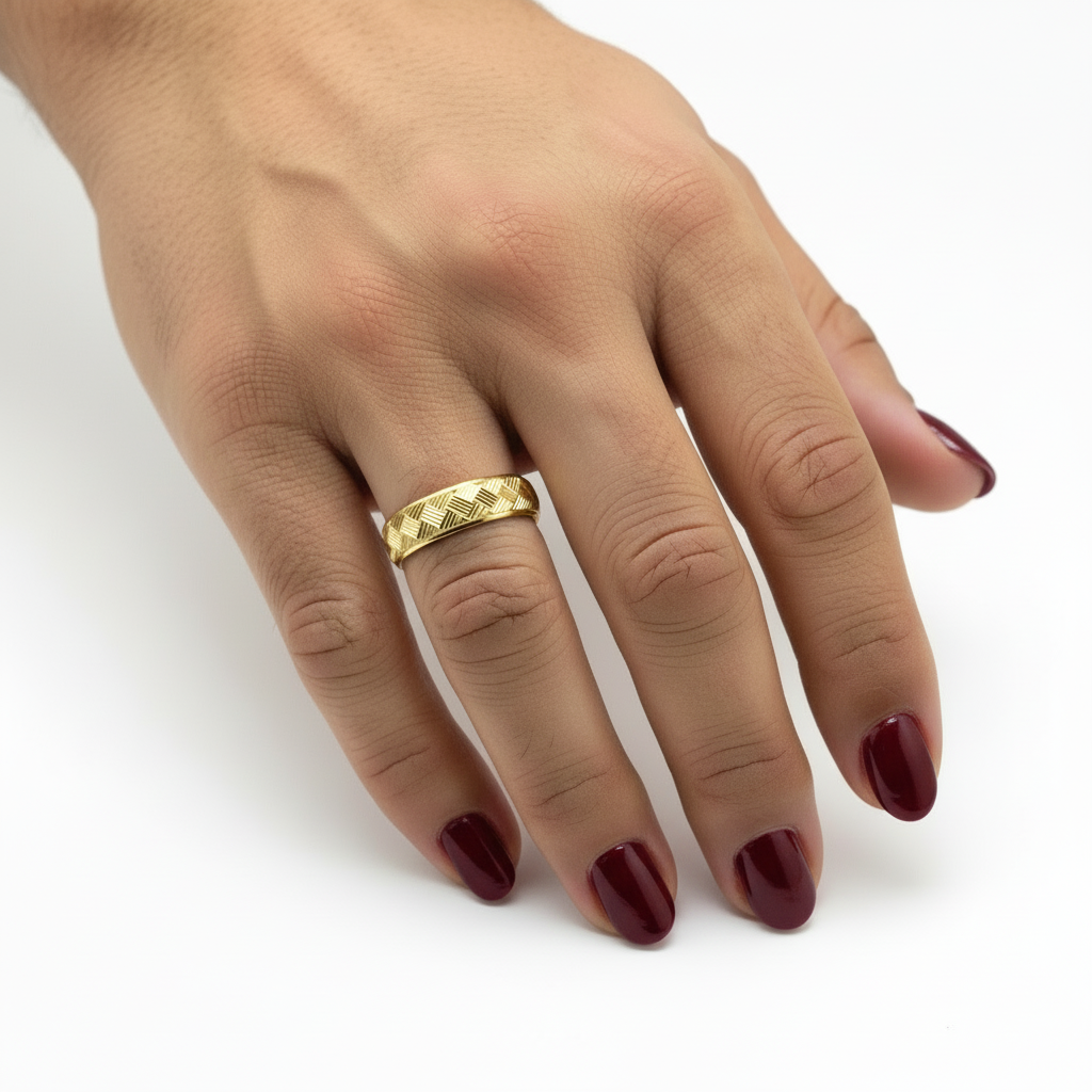 Traditional engagement ring