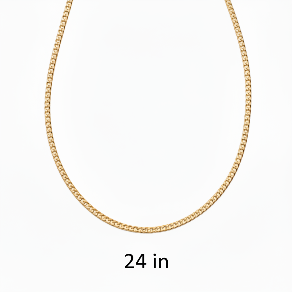 Cadena Cubana Miami 2 mm Oro 14K