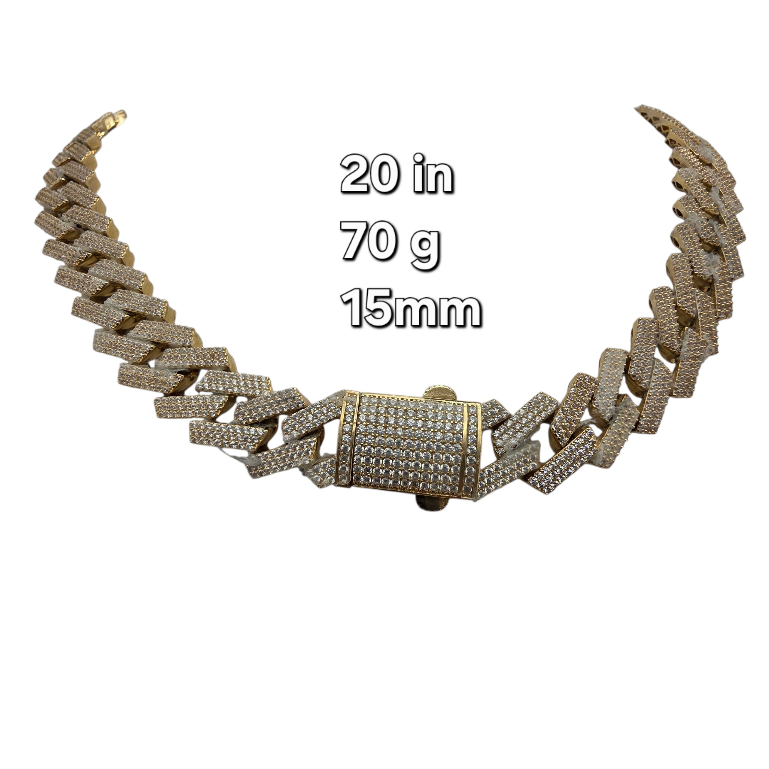 Cadena Mónaco Oro 14K