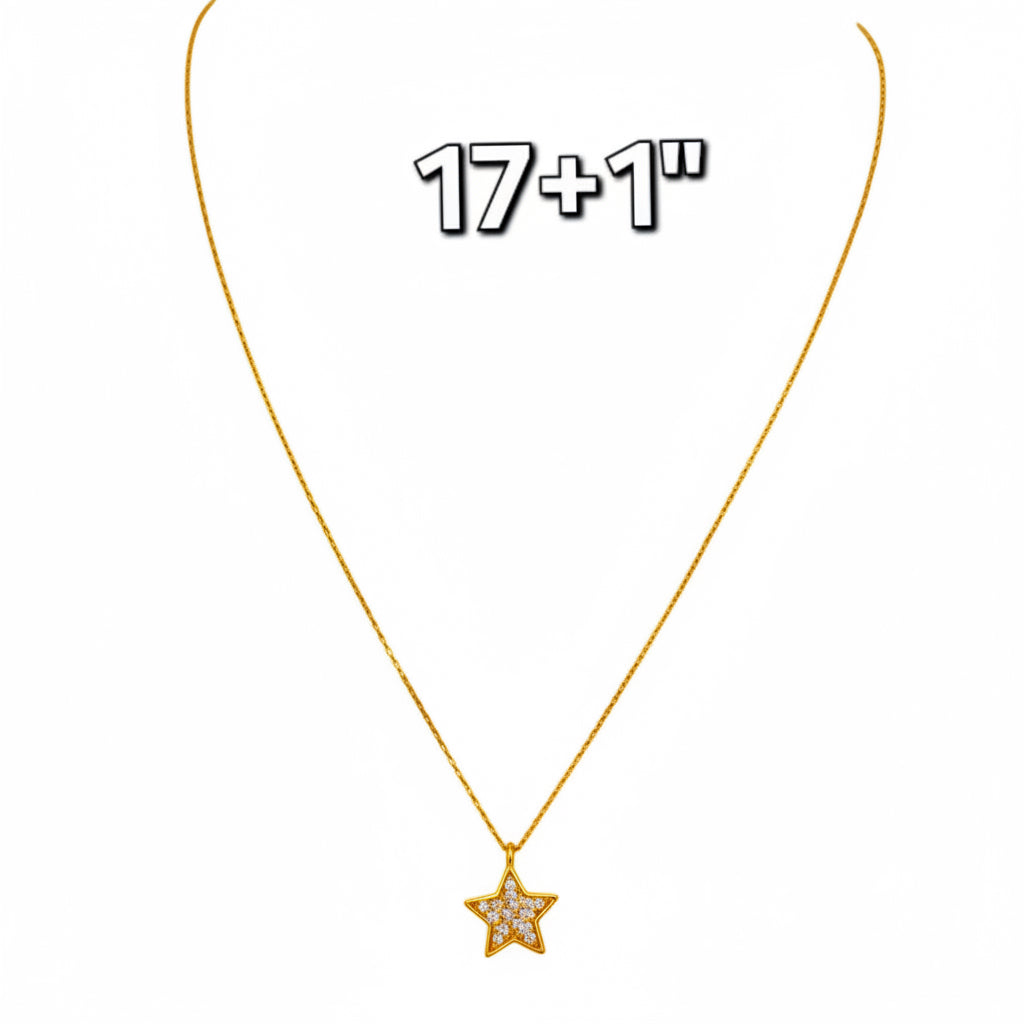 Cadena fina de Oro 14K para mujer