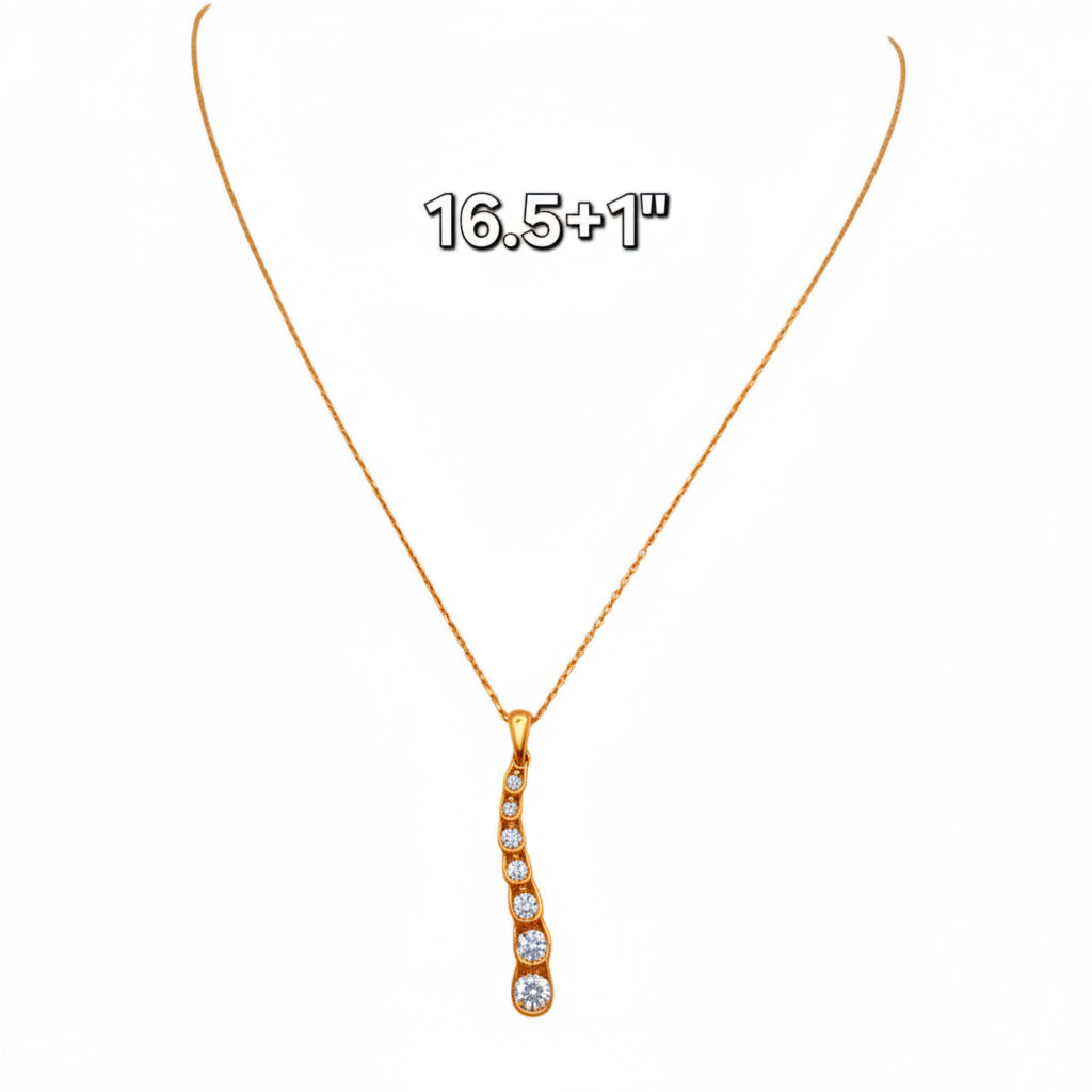 Cadena fina de Oro 14K para mujer