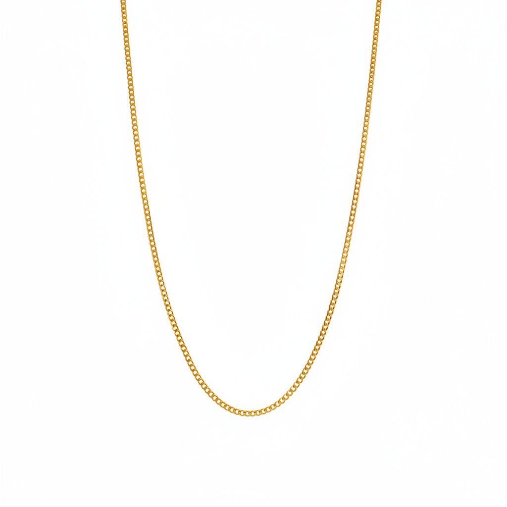 Cadena cubana italiana 2.5 mm oro 14k