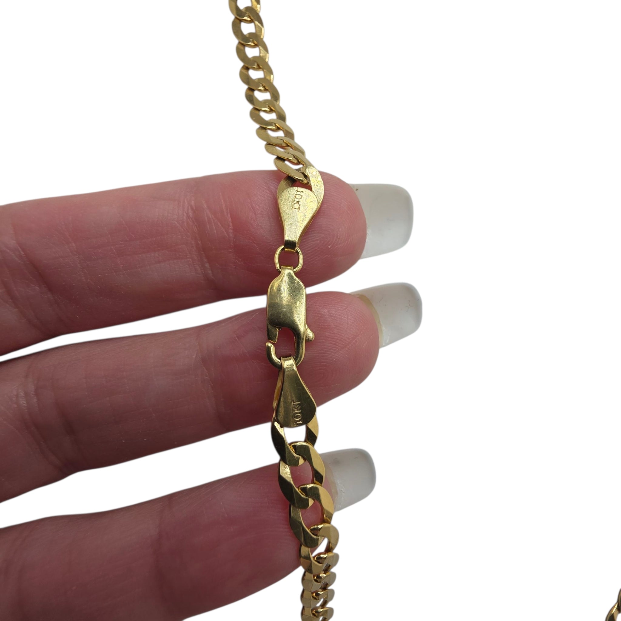 Cadena cubana-italiana de 5.5 mm en Oro 10K